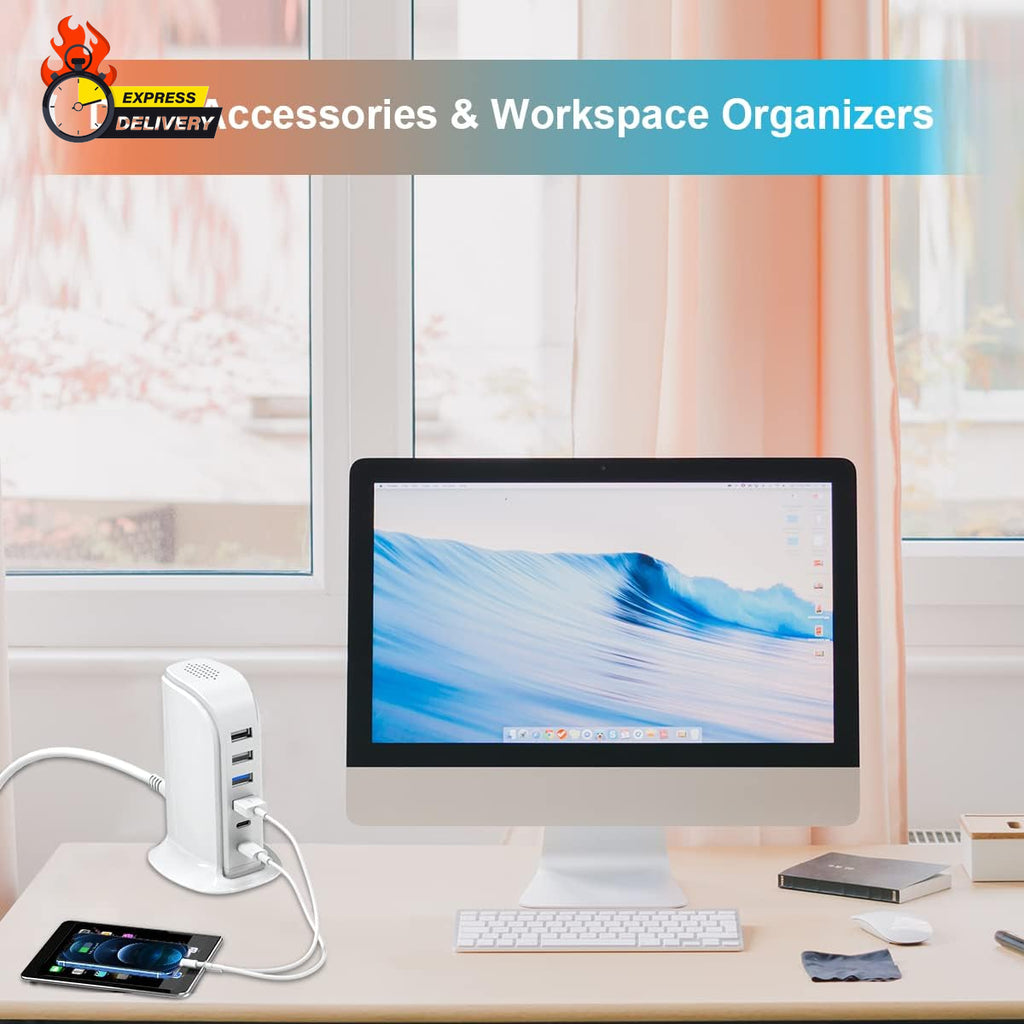 Power Up Your Devices with the Ultimate 45W USB Charging Station – Fast Charging for All Your Gadgets!