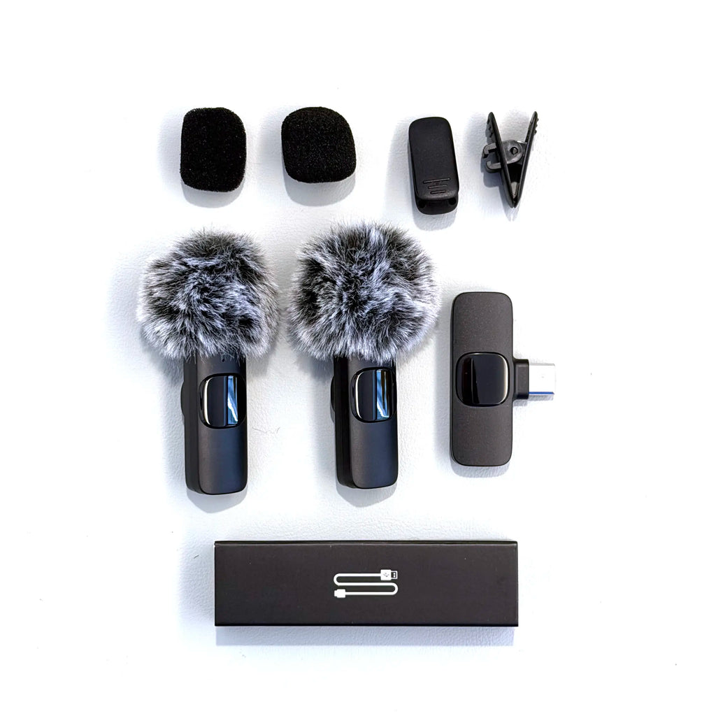 Elevate Your Audio Experience with Dual Sound Mini Mics for iPhone, Android & iPad – Your Ultimate Portable Solution for Crystal Clear Voice Capture and Effortless Content Creation