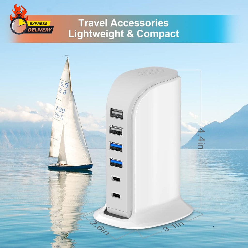 Power Up Your Devices with the Ultimate 45W USB Charging Station – Fast Charging for All Your Gadgets!