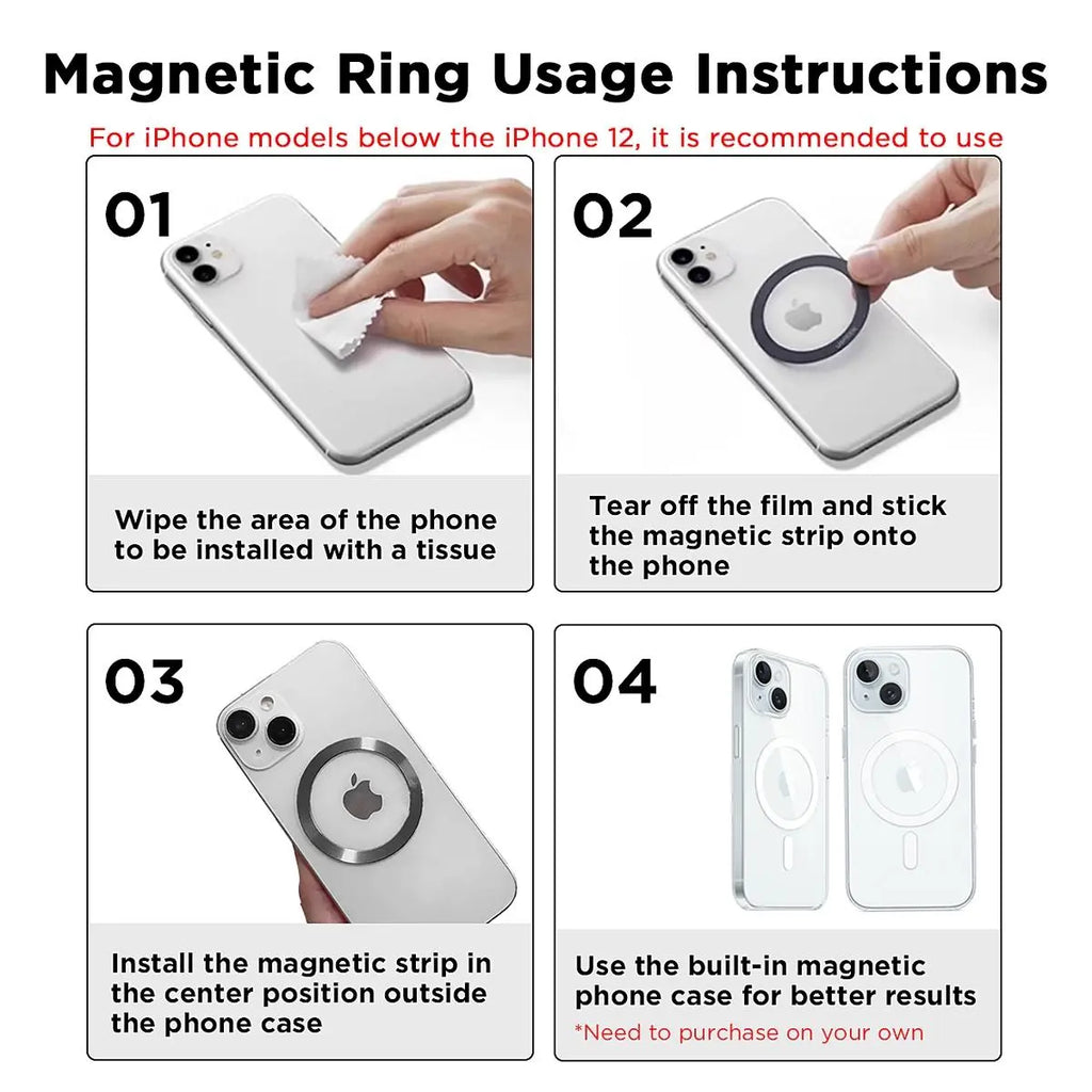 Power Up Your iPhone: Black 5000mAh MagSafe Magnetic Power Bank - Fast Wireless Charger for iPhone 12 to 17