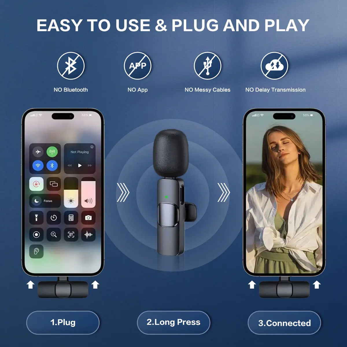 Elevate Your Audio Experience with Dual Sound Mini Mics for iPhone, Android & iPad – Your Ultimate Portable Solution for Crystal Clear Voice Capture and Effortless Content Creation